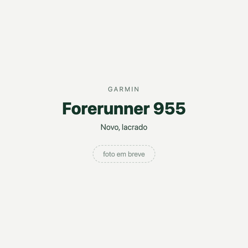 Forerunner 955 — imagem provisória, foto do aparelho ainda não disponível