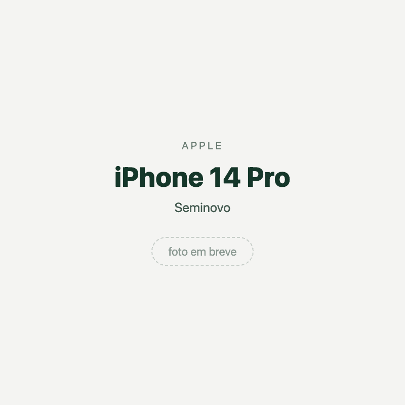 iPhone 14 Pro — imagem provisória, foto do aparelho ainda não disponível