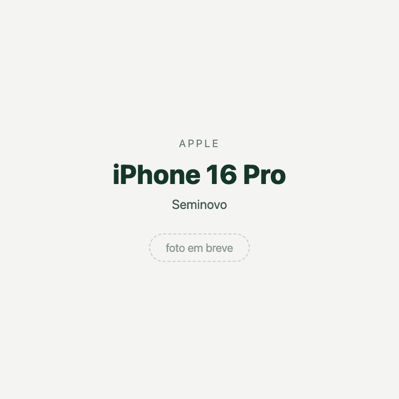 iPhone 16 Pro — imagem provisória, foto do aparelho ainda não disponível